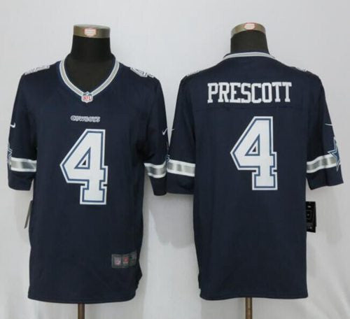 Dak Prescott Dallas Cowboys navy Limited jersey