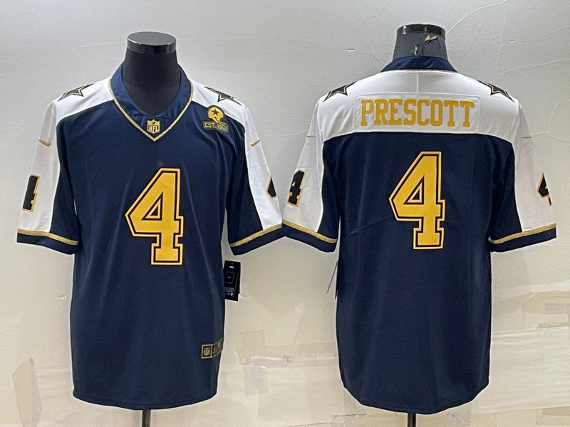 Dak Prescott Dallas Cowboys navy Limited jersey