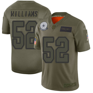 Connor Williams Dallas Cowboys camo Salute To Service jersey