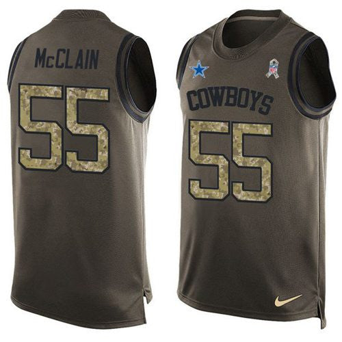 Rolando McClain Dallas Cowboys green Salute To Service jersey