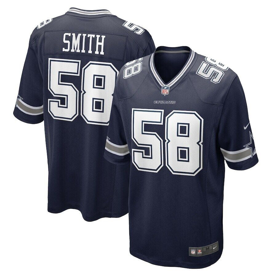Mazi Smith Dallas Cowboys navy Vapor jersey