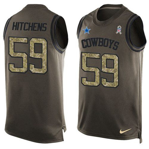 Anthony Hitchens Dallas Cowboys green Salute To Service jersey
