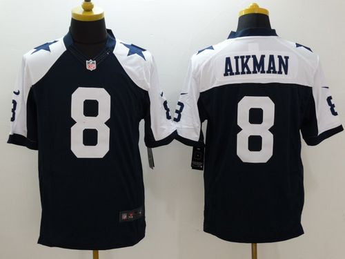 Troy Aikman Dallas Cowboys navy Limited jersey