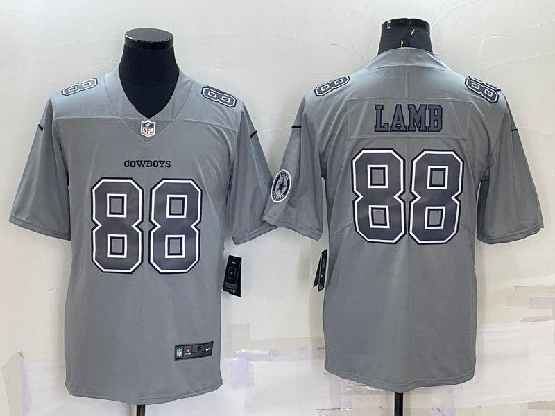 CeeDee Lamb Dallas Cowboys gray Vapor jersey