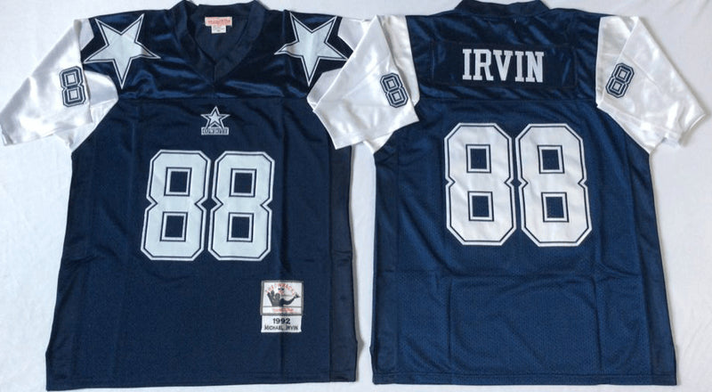 Michael Irvin Dallas Cowboys navy Throwback jersey