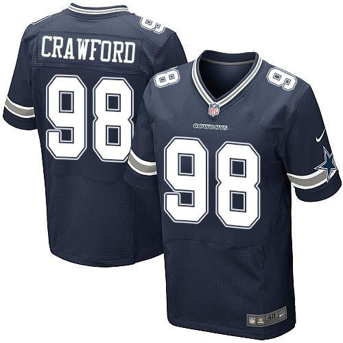 Tyrone Crawford Dallas Cowboys navy Elite jersey
