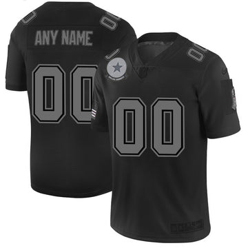 Custom Dallas Cowboys black Salute To Service jersey
