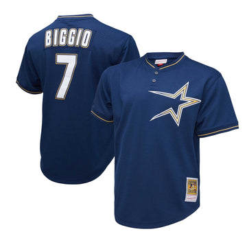 Craig Biggio Houston Astros navy Cooperstown jersey