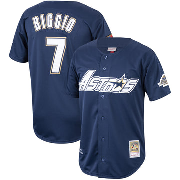 Craig Biggio Houston Astros navy Cooperstown jersey