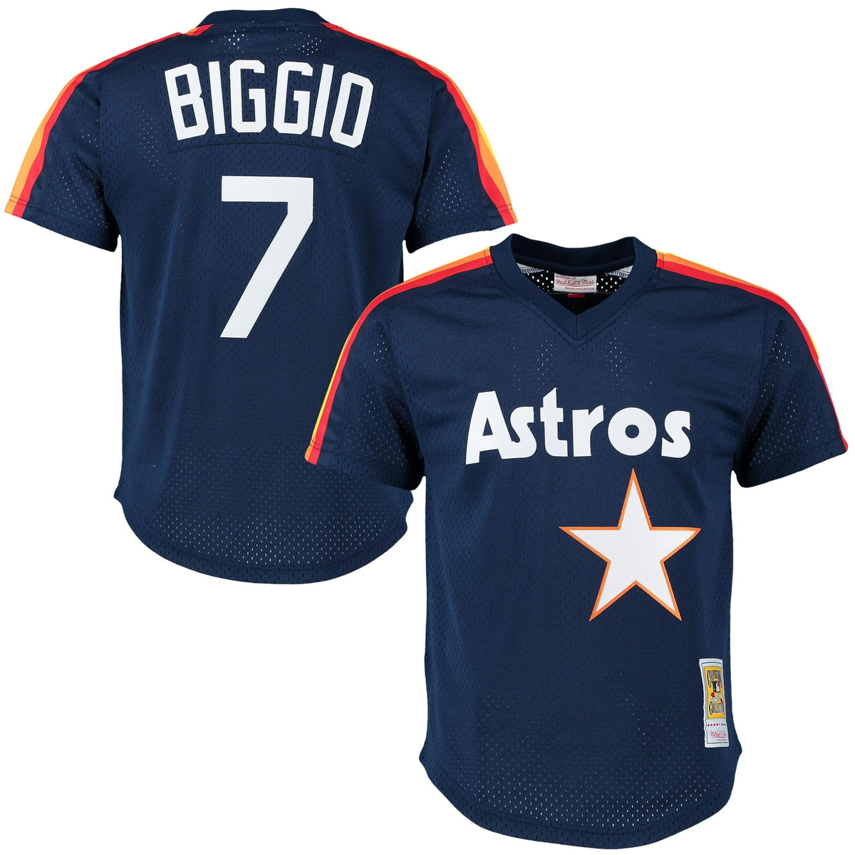 Craig Biggio Houston Astros navy Cooperstown jersey