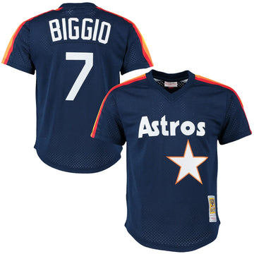 Craig Biggio Houston Astros navy Cooperstown jersey