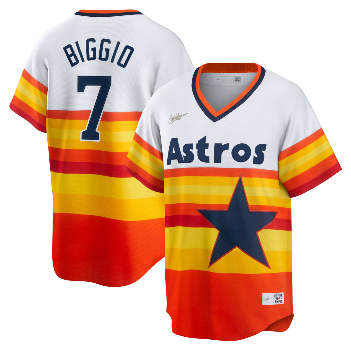 Craig Biggio Houston Astros white Cooperstown jersey