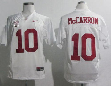 AJ McCarron Alabama Crimson Tide white jersey