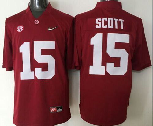 JK Scott Alabama Crimson Tide red jersey