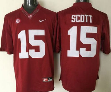 JK Scott Alabama Crimson Tide red jersey