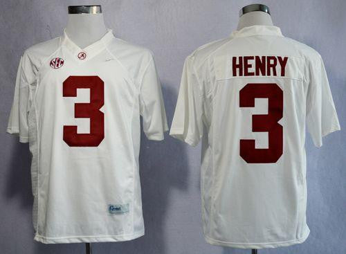 Derrick Henry Alabama Crimson Tide white Limited jersey