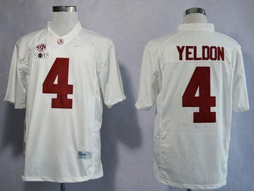 T.J Yeldon Alabama Crimson Tide white Limited jersey