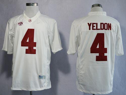 T.J Yeldon Alabama Crimson Tide white Limited jersey