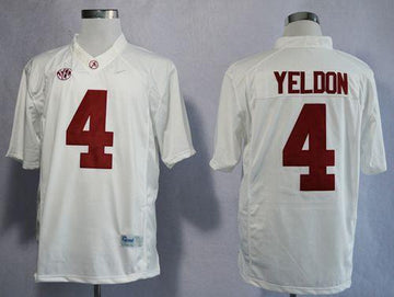 T.J Yeldon Alabama Crimson Tide white Limited jersey