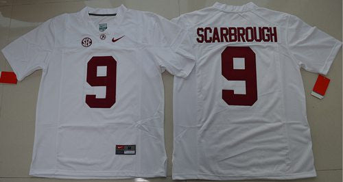 Bo Scarbrough Alabama Crimson Tide white Limited jersey