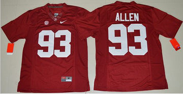 Jonathan Allen Alabama Crimson Tide red Limited jersey