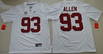 Jonathan Allen Alabama Crimson Tide white Limited jersey