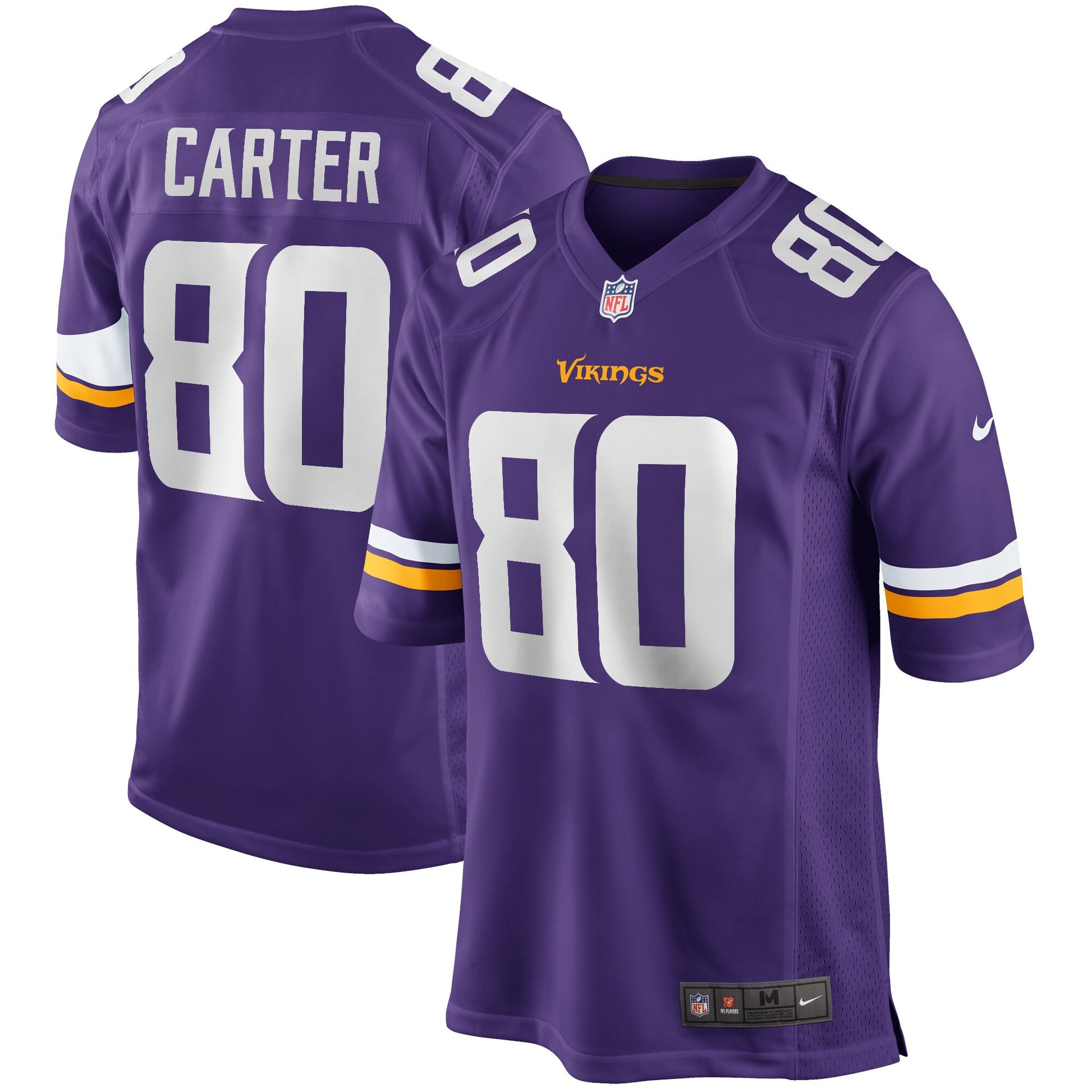 Cris Carter Minnesota Vikings purple Game jersey