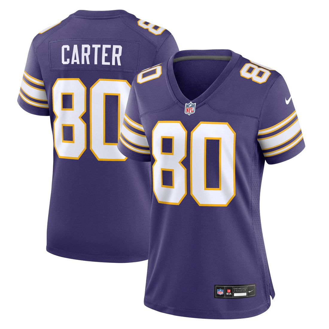 Cris Carter Minnesota Vikings purple Classic jersey