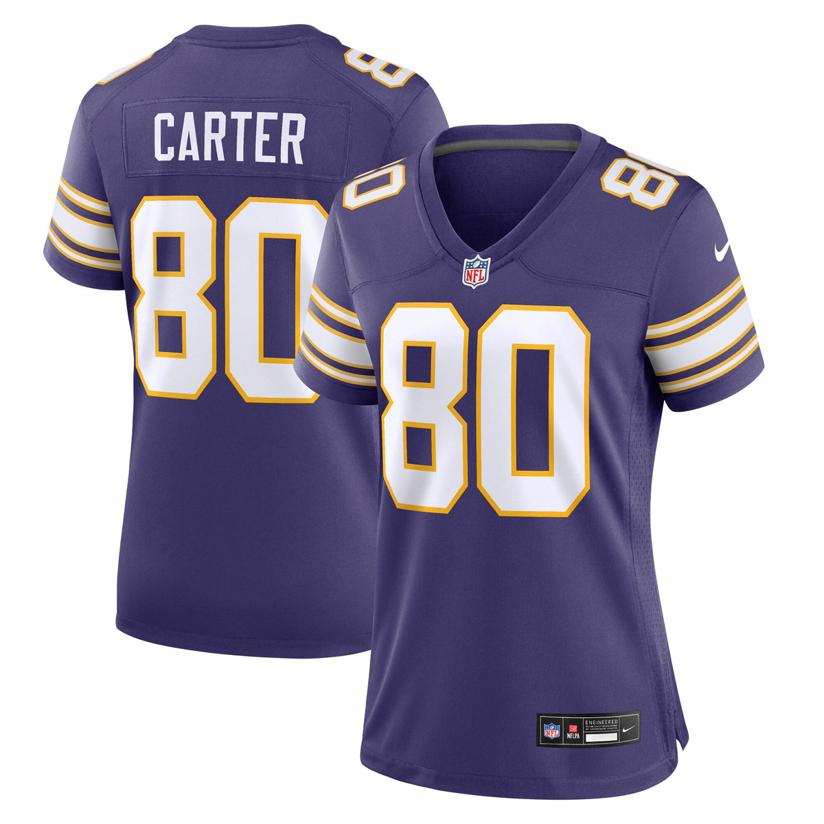 Cris Carter Minnesota Vikings purple Classic jersey