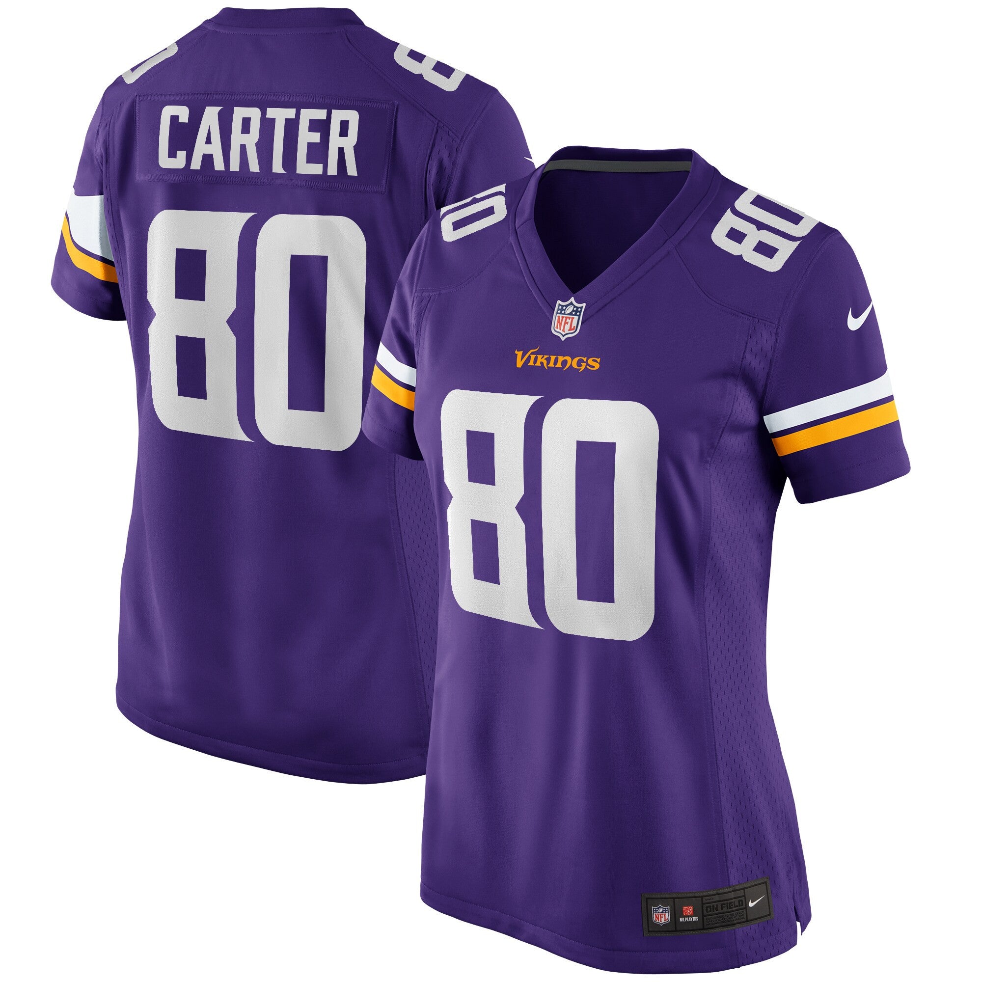 Cris Carter Minnesota Vikings purple Game jersey
