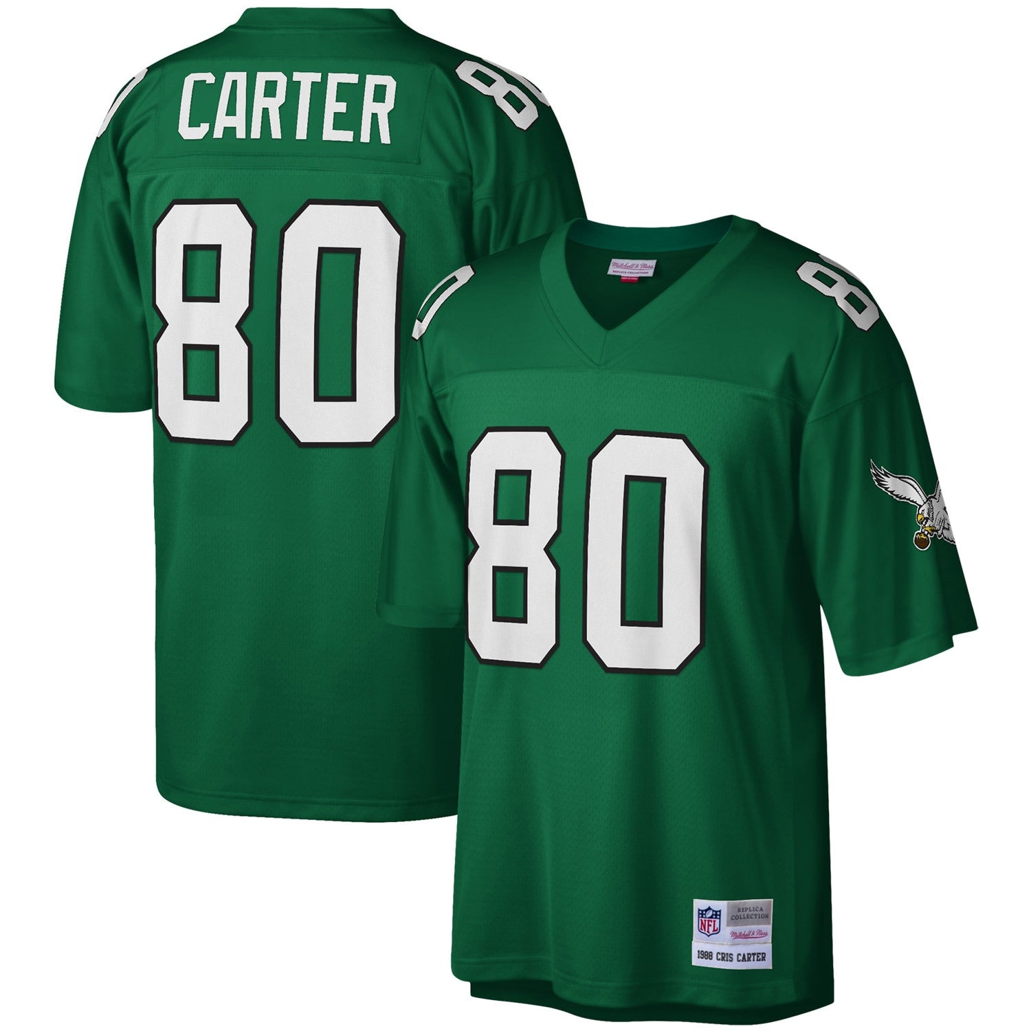 Cris Carter Philadelphia Eagles green jersey