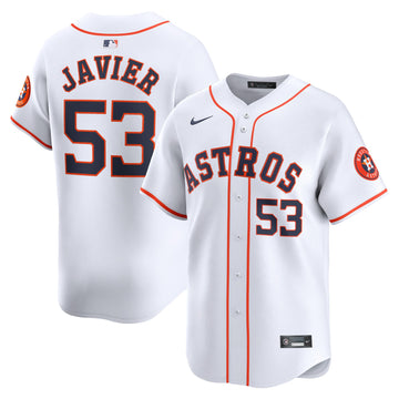 Cristian Javier Houston Astros white Limited jersey