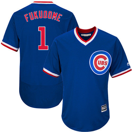 Kosuke Fukudome Chicago Cubs blue Cooperstown jersey