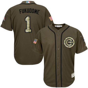 Kosuke Fukudome Chicago Cubs green Salute To Service jersey