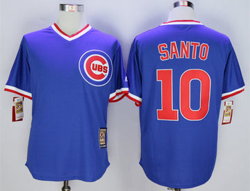 Ron Santo Chicago Cubs blue Throwback jersey