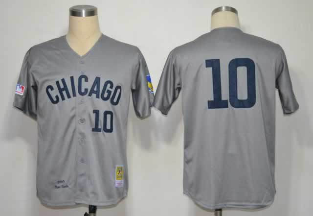 Ron Santo Chicago Cubs grey Throwback jersey
