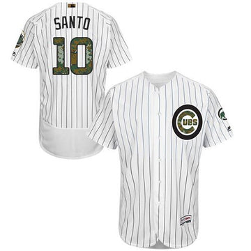 Ron Santo Chicago Cubs white Authentic jersey