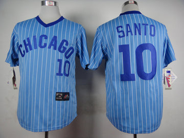 Santo Chicago Cubs blue Throwback jersey
