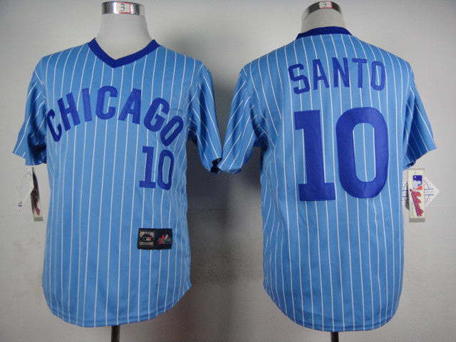 Santo Chicago Cubs blue Throwback jersey