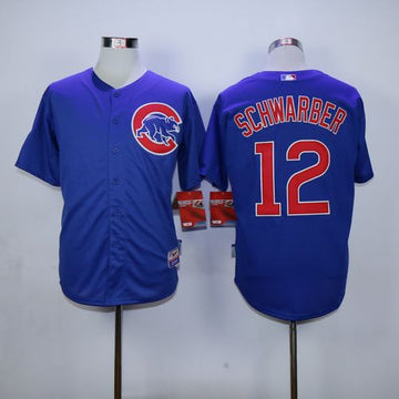 Kyle Schwarber Chicago Cubs blue jersey