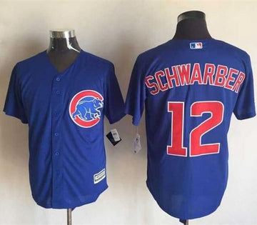 Kyle Schwarber Chicago Cubs blue jersey