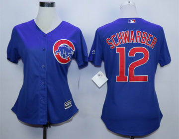 Kyle Schwarber Chicago Cubs blue jersey