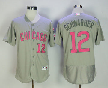 Kyle Schwarber Chicago Cubs gray jersey