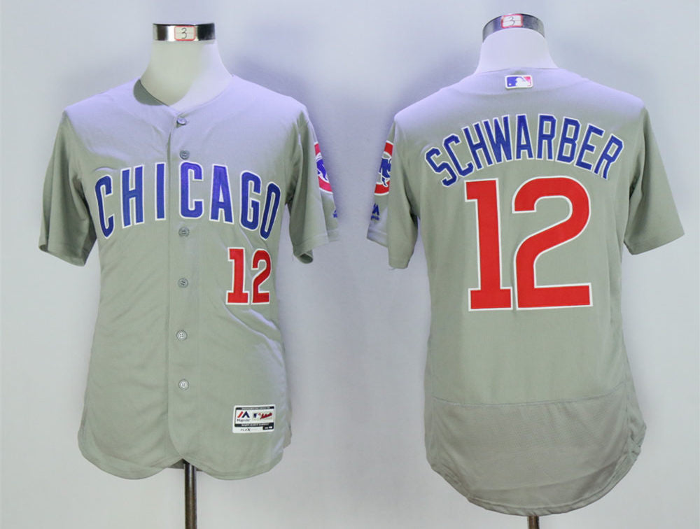 Kyle Schwarber Chicago Cubs grey Road jersey