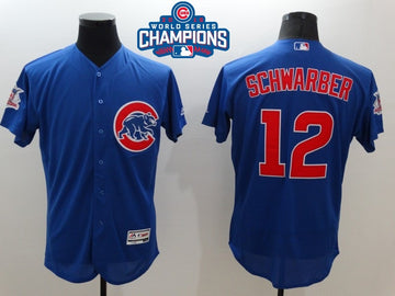 Kyle Schwarber Chicago Cubs royal jersey