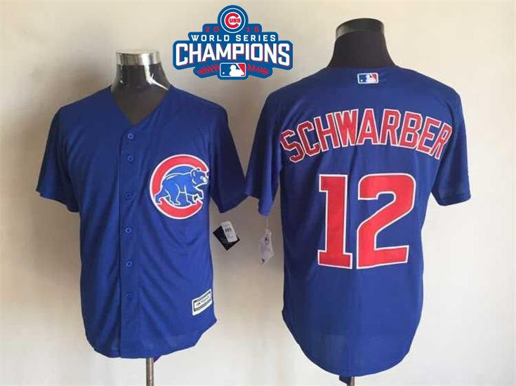 Kyle Schwarber Chicago Cubs royal jersey