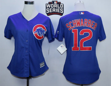 Kyle Schwarber Chicago Cubs royal jersey