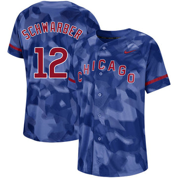 Kyle Schwarber Chicago Cubs royal Fashion jersey