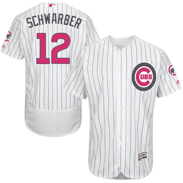 Kyle Schwarber Chicago Cubs white jersey