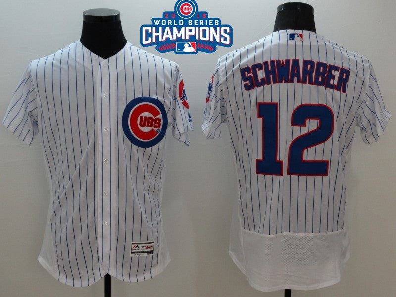Kyle Schwarber Chicago Cubs white jersey